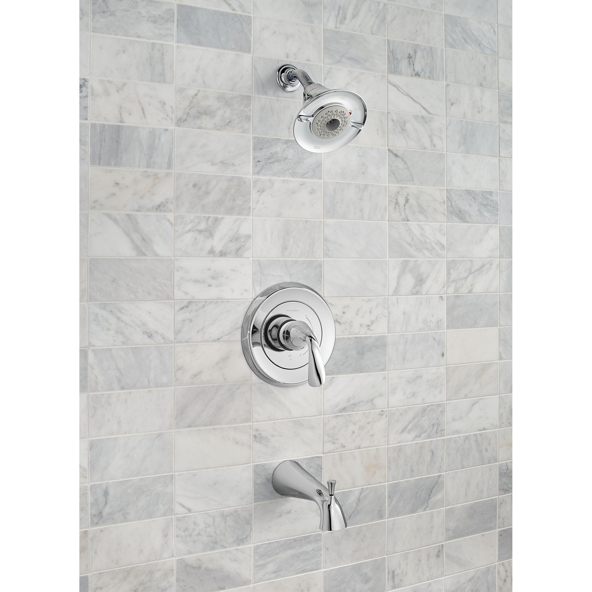 Fluent 20 GPM Tub and Shower Trim Kit with Lever Handle CHROME
